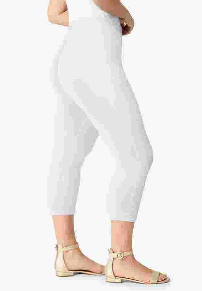 Plus Size Essential Stretch Capri Legging image number 2