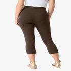 Plus Size Essential Stretch Capri Legging image number null
