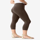 Plus Size Essential Stretch Capri Legging image number null
