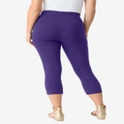 Plus Size Essential Stretch Capri Legging image number null