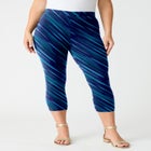 Plus Size Essential Stretch Capri Legging image number null