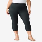 Plus Size Essential Stretch Capri Legging image number null