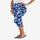 Plus Size Essential Stretch Capri Legging image number null