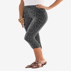 Plus Size Essential Stretch Capri Legging image number null