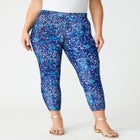 Plus Size Essential Stretch Capri Legging image number null