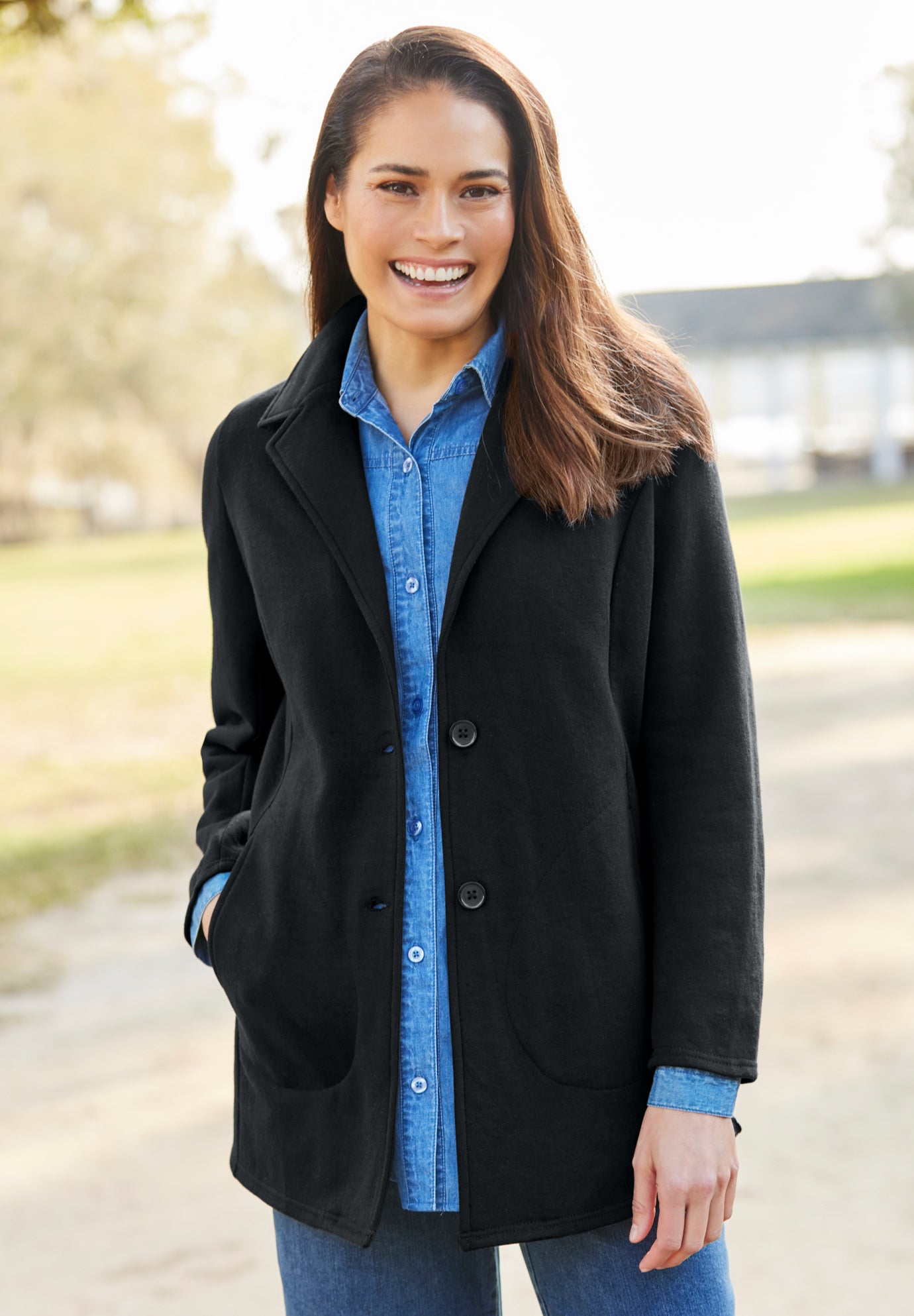 Knit Blazer image number 6