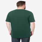 Shrink-Less™ Lightweight Longer-Length Crewneck Pocket T-Shirt image number null