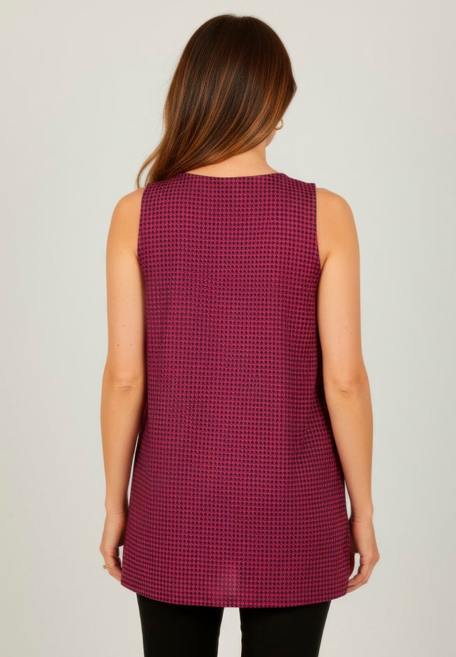 Stretch Knit Tunic Tank image number 2