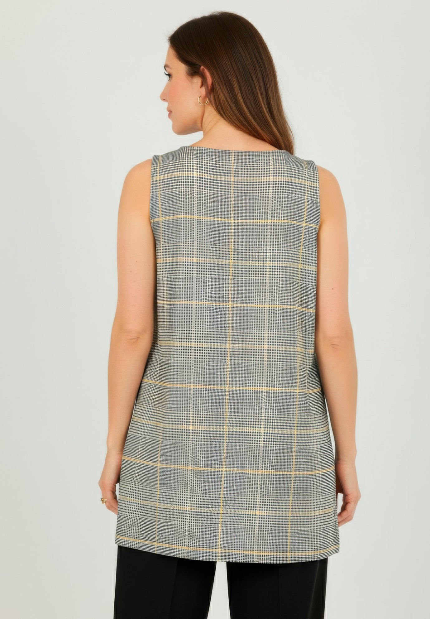 Stretch Knit Tunic Tank image number 2