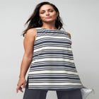 Stretch Knit Tunic Tank image number null