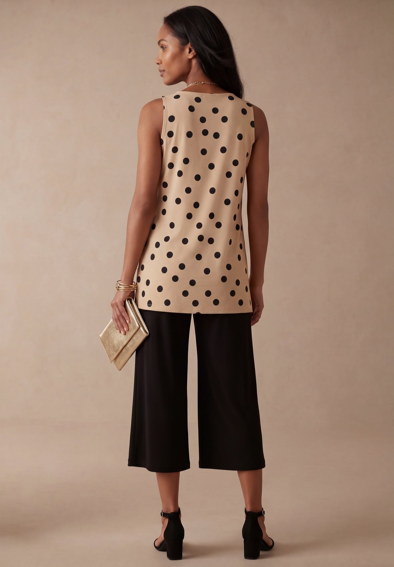Stretch Knit Tunic Tank image number 1