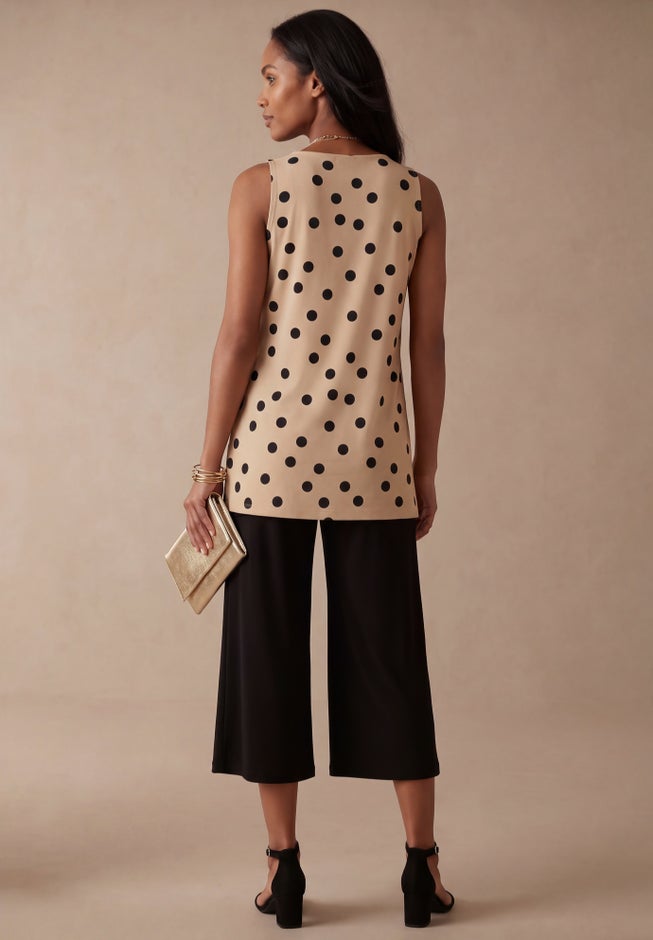Stretch Knit Tunic Tank image number 1