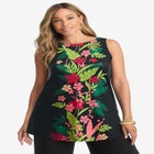 Stretch Knit Tunic Tank image number null