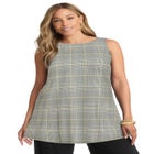 Stretch Knit Tunic Tank image number null