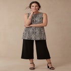 Stretch Knit Tunic Tank image number null