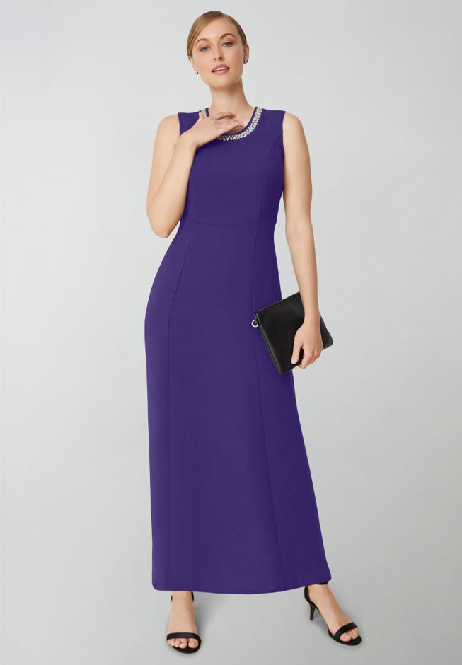 2-Piece Beaded Jacket Dress image number 1