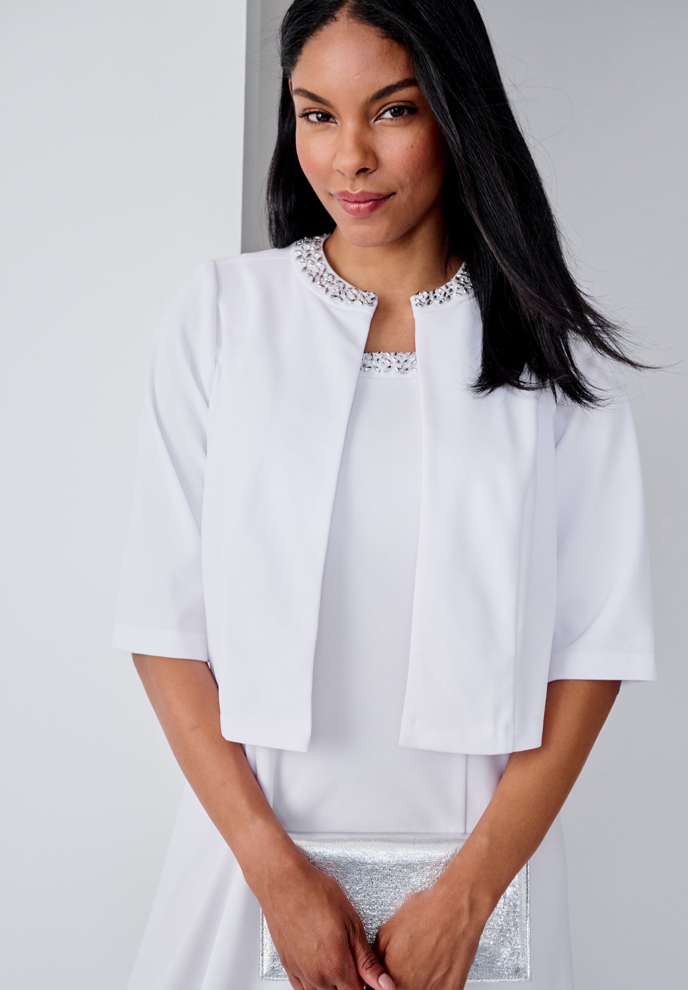 2-Piece Beaded Jacket Dress image number 4