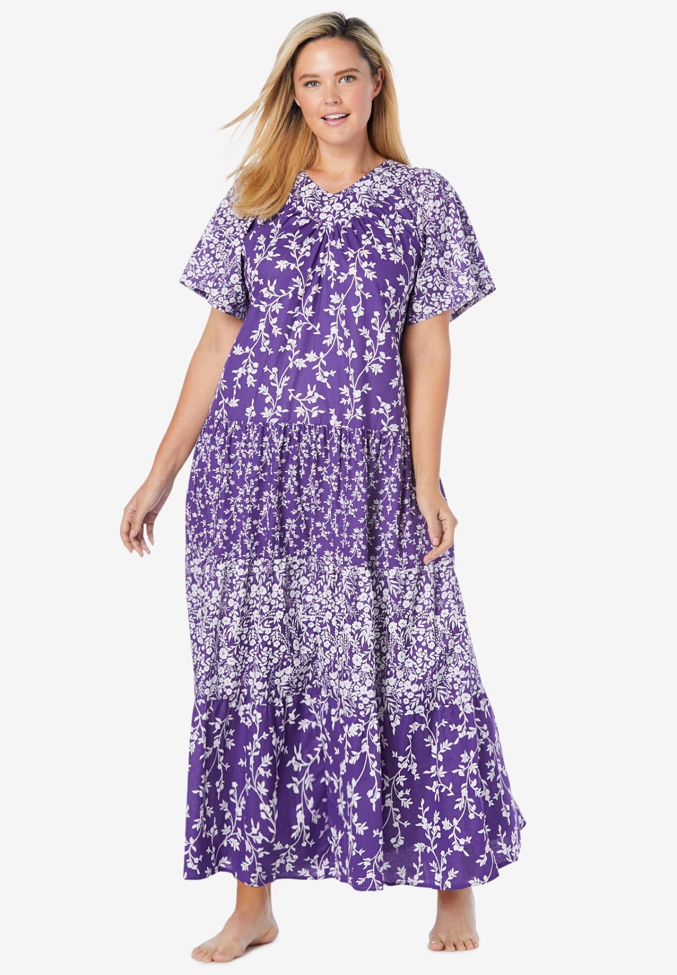 Long Tiered Print Lounger image number 0