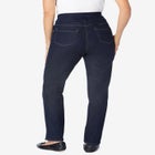 Flex-Fit Slim-Leg Pull-On Gap-Free Stretch-Denim Jeans image number null