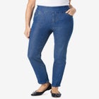 Flex-Fit Slim-Leg Pull-On Gap-Free Stretch-Denim Jeans image number 0