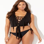 Idol Cover Up Crop Top image number null