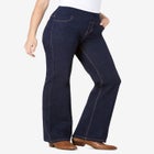 Flex-Fit Pull-On Bootcut Gap-Free Stretch Denim Jeans image number null