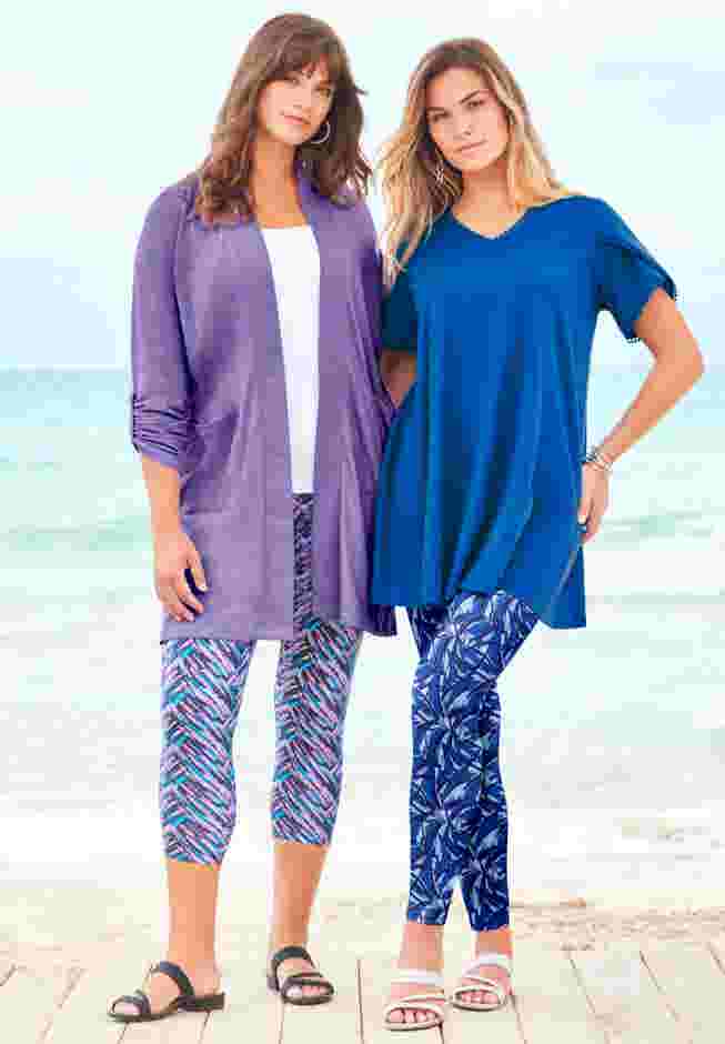 Side-Pocket Essential Capri Legging image number 4