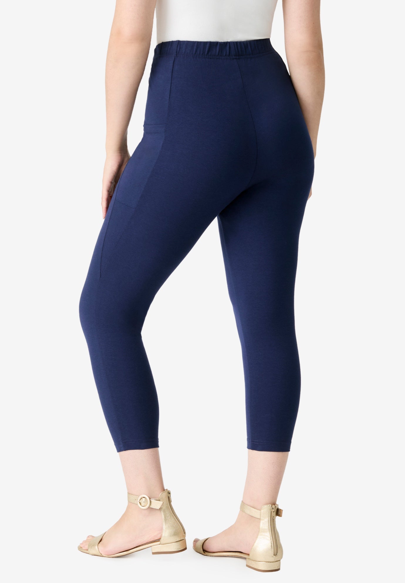 Side-Pocket Essential Capri Legging image number 1