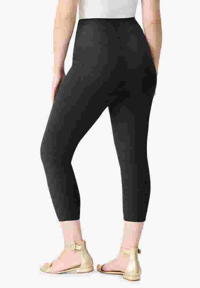 Side-Pocket Essential Capri Legging image number 1