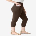 Side-Pocket Essential Capri Legging image number null