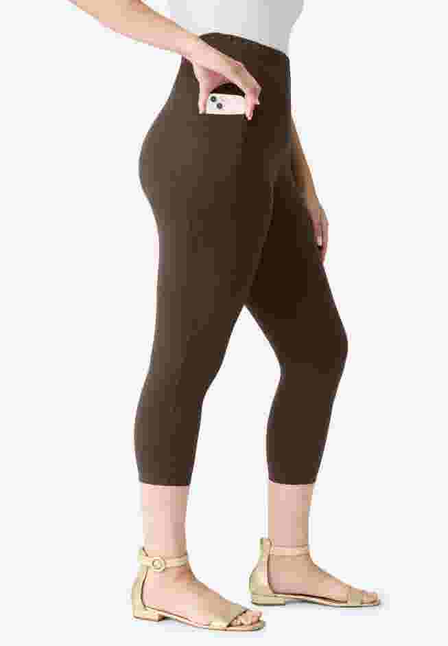 Side-Pocket Essential Capri Legging image number 2