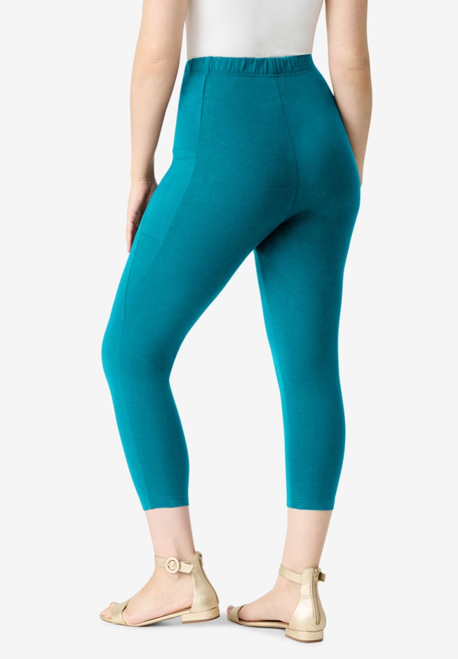 Side-Pocket Essential Capri Legging image number 1