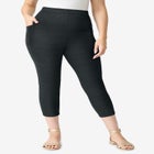 Side-Pocket Essential Capri Legging image number null