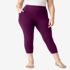 Side-Pocket Essential Capri Legging image number null