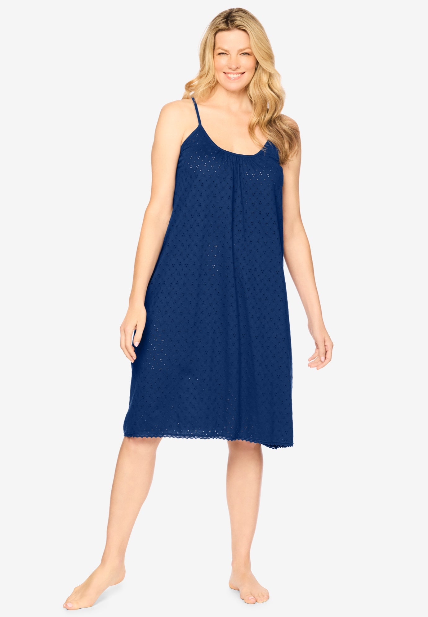 Breezy Eyelet Short Nightgown image number 0