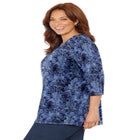 Easy Fit 3/4-Sleeve V-Neck Tunic image number null