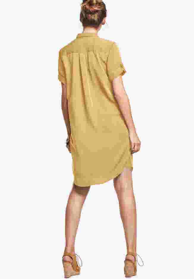 Button Front Linen Shirtdress image number 1