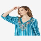 Hand-Crinkled Embellished Kaftan image number null
