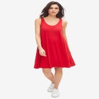 Crossover Back Tank Dress image number null