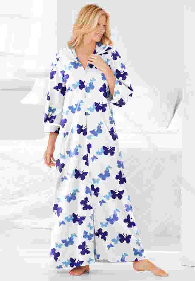 Long French Terry Robe image number 6