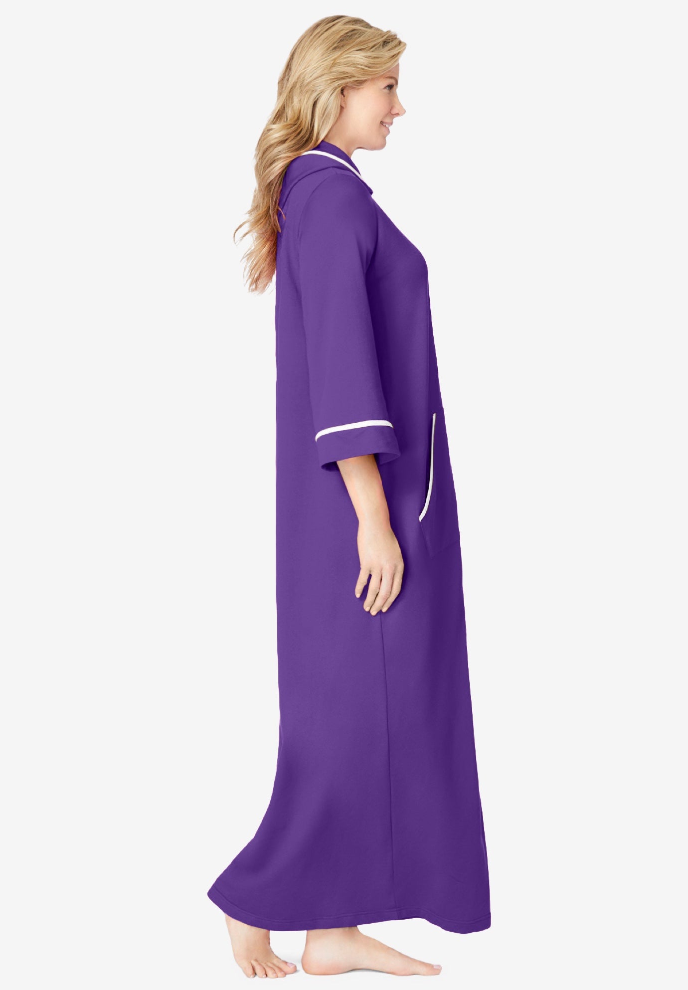 Long French Terry Robe image number 2