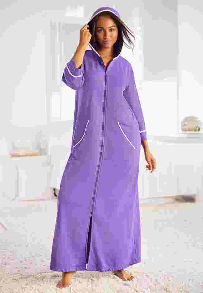 Long French Terry Robe image number 0