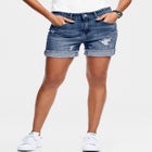 Frayed Cuff Hem Shorts image number null