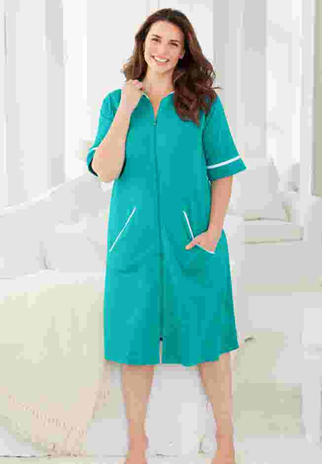 Short French Terry Robe image number 4
