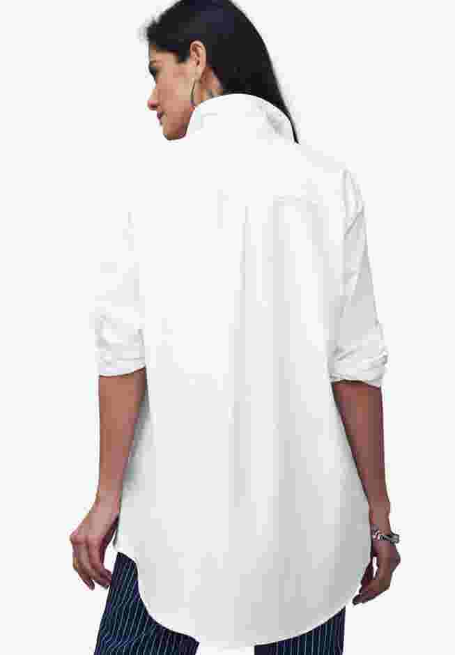 Wrinkle-Free Stretch Cotton Oversized Shirt image number 3