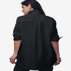 Wrinkle-Free Stretch Cotton Oversized Shirt image number null