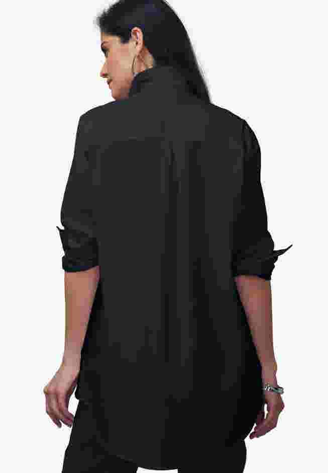 Wrinkle-Free Stretch Cotton Oversized Shirt image number 1