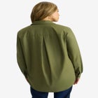 Wrinkle-Free Stretch Cotton Oversized Shirt image number null