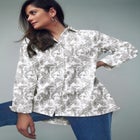 Stretch Cotton Oversized Shirt image number null