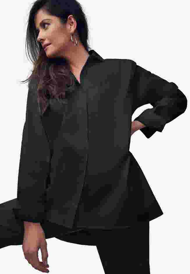 Wrinkle-Free Stretch Cotton Oversized Shirt image number 0